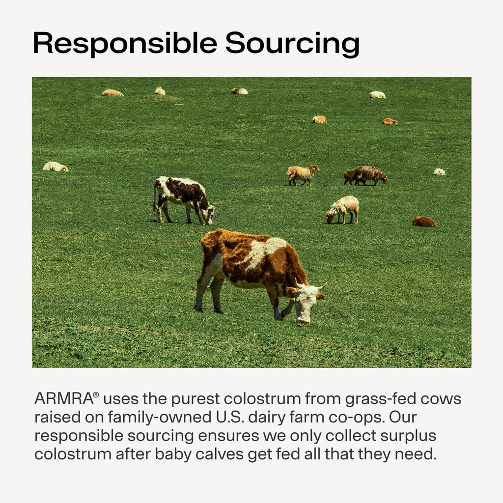 ARMRA Colostrum™ Powder | Blood Orange | Gut Health & Bloating | Skin & Hair | Immunity | Keto, Gluten & Fat-Free | 30 Servings