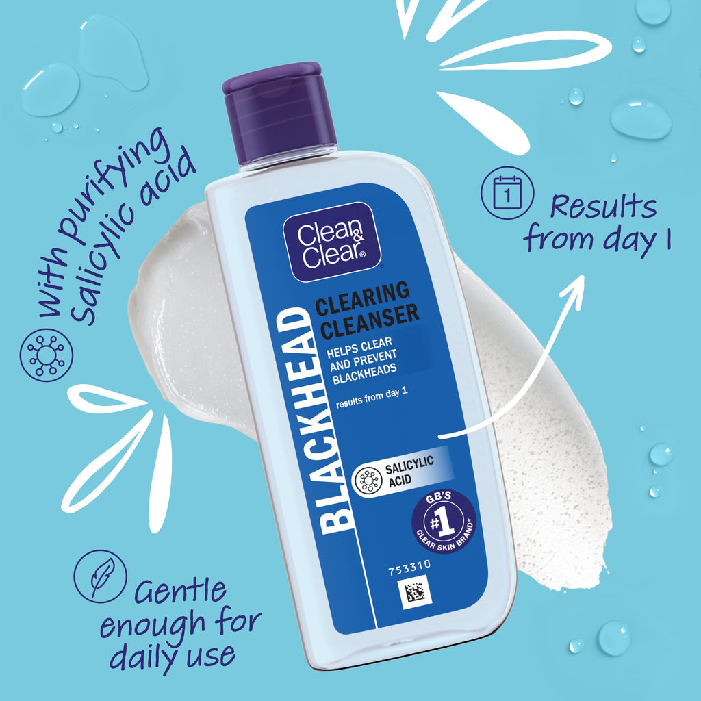 Clean & Clear Blackhead Clearing Cleanser Oil Free 200Ml 3 Packs