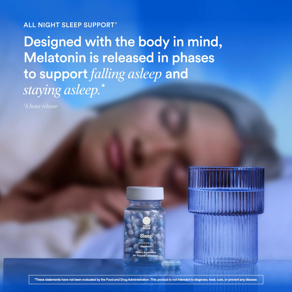 Ritual Melatonin 5mg - Sleep Aid Supplement - 20 Capsules - 20 Servings