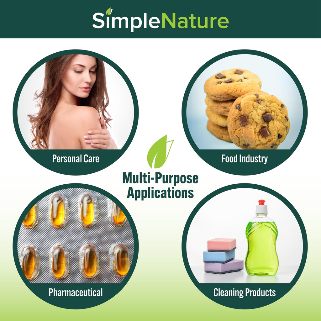 SimpleNature 100% Pure Vegetable Glycerin - 5 Gallon with Easy-Pour Spout - Natural Pure Food/Cosmetic Grade for Skincare, Haircare, Cosmetics, Soapmaking, Crafts - Softening & Moisturizing Humectant