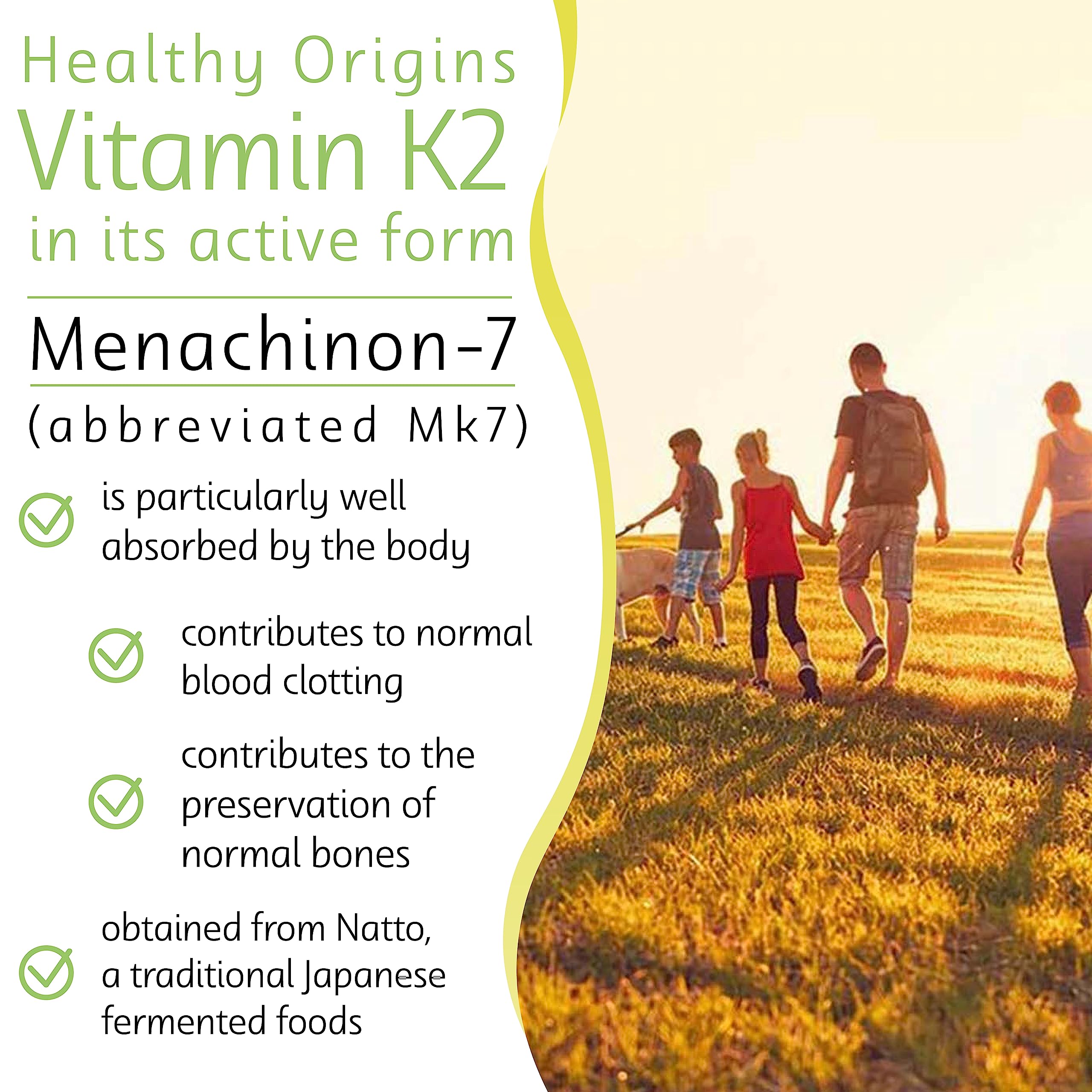 Healthy Origins, Vitamin K2 as MK-7, 100 mcg, 180 Vegetarian Softgels, High Strength, Gluten Free, SOYA Free, Non-GMO