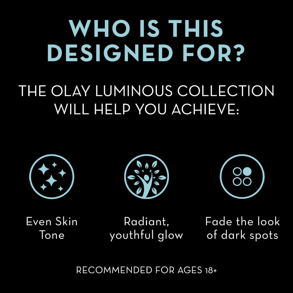 Olay Regenerist Luminous Face Serum, Anti Aging Skin Tone Perfecting Serum With Niacinamide 40 Ml, A Youthful Glow & Even Skin Tone
