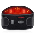 CUEHEAT Heated Waist Belt, Cordless Heating Pad for Low Back, Electrical Heating and Massage, Rechargeable Battery Powered (Dark Black, 53inch)