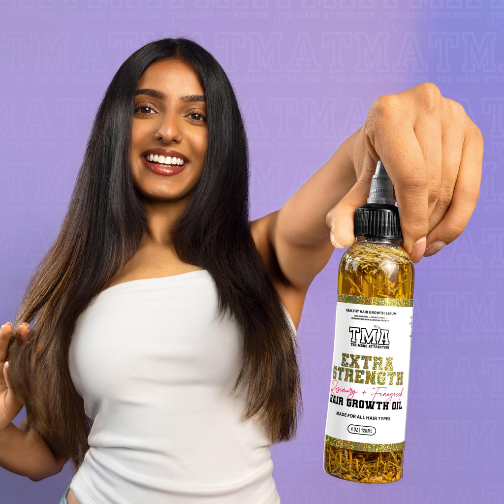 The Mane Attraction Extra-Strength Herbal Hair Growth Oil, 4 Fl Oz
