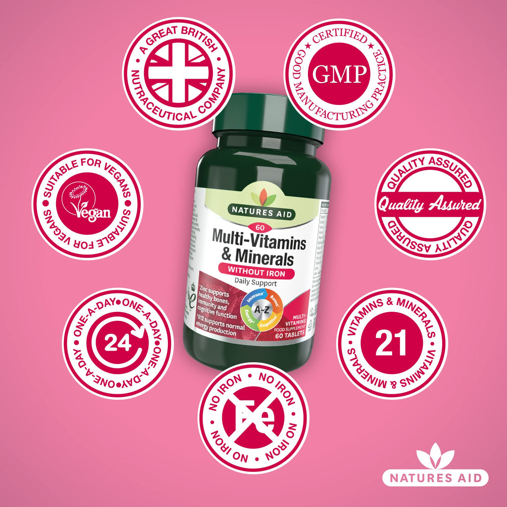 Natures Aid Multi Vitamins and Mineral 60 Tablets