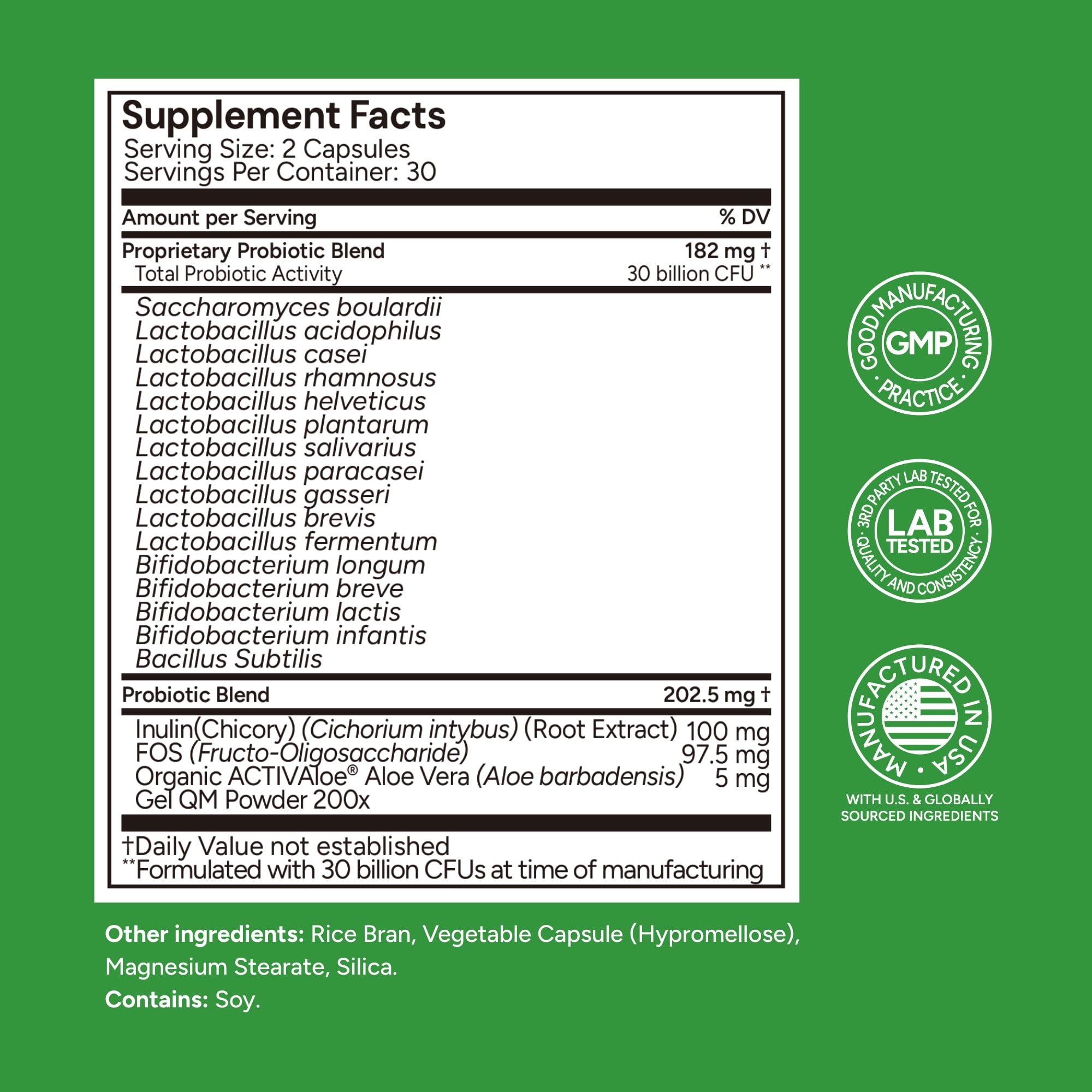 Univera Probiotics, Probiotics and Prebiotics 30 Billion CFUs with Organic Aloe Vera -14 Strains, Digestive Enzymes for Adults - Vegan, AloeBiotics, 60ct.