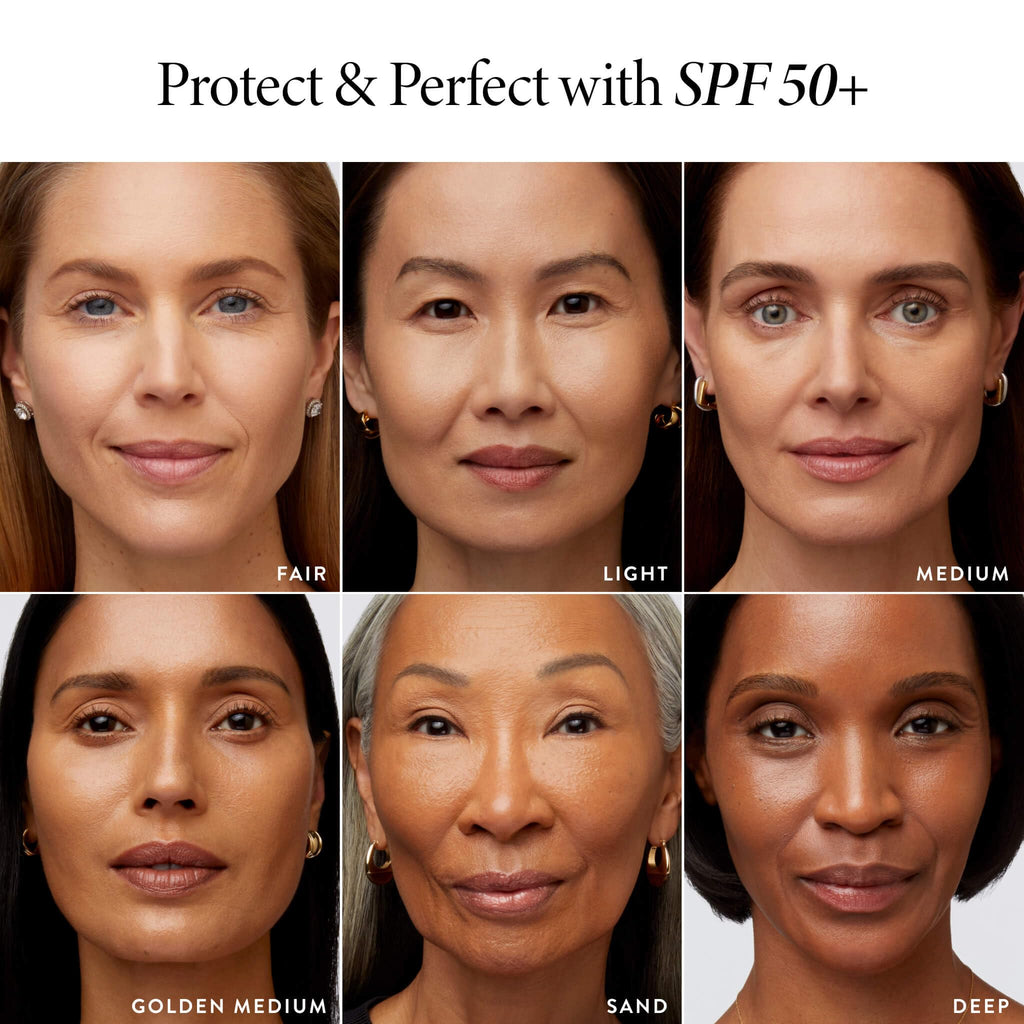 LAURA GELLER NEW YORK Better Than 'Block Skincare-Infused Serum Foundation SPF 50+ for Mature Women –03 Medium, Buildable Coverage – Niacinamide, Vitamins B5 & E – Lightweight, Radiant Finish