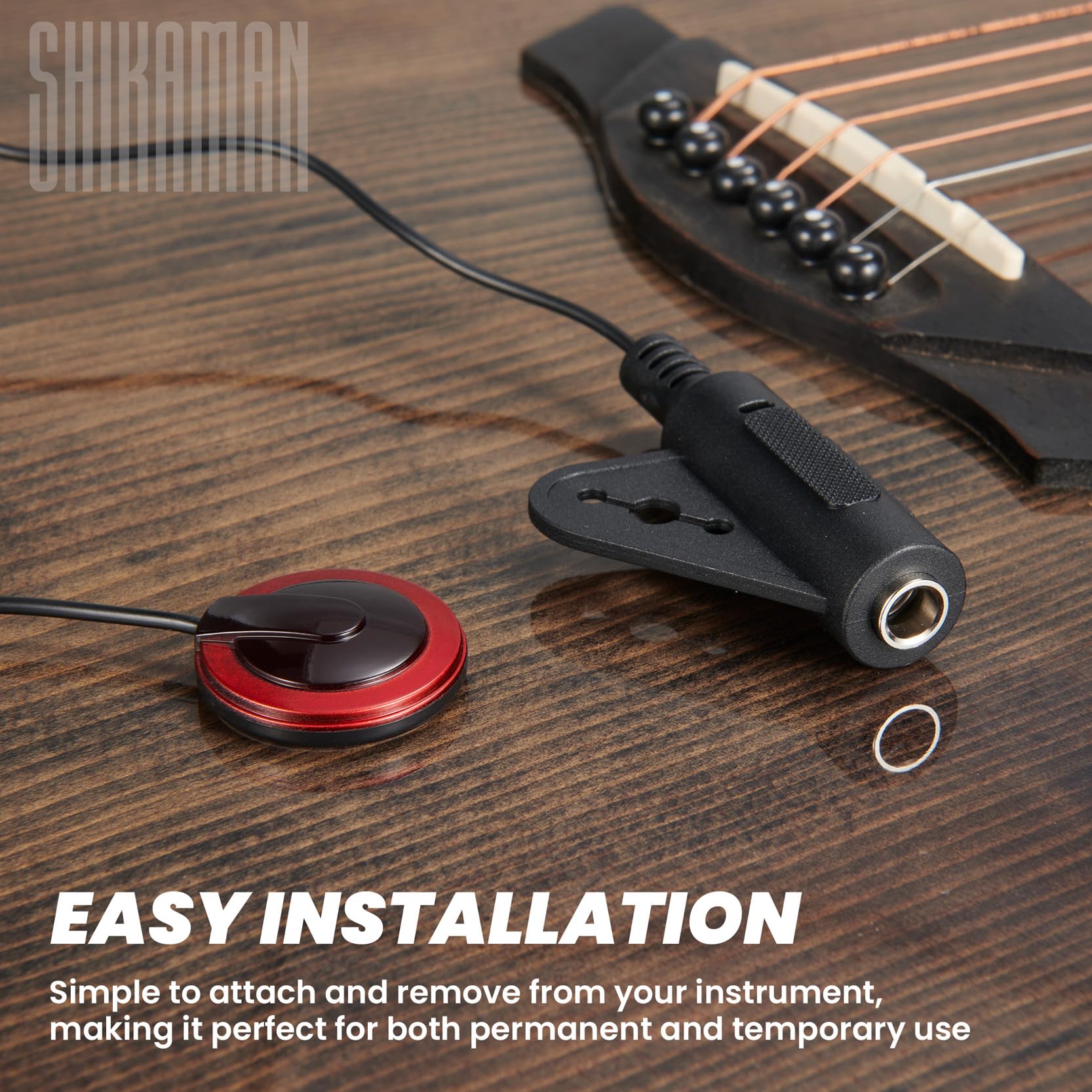 Piezo Contact Microphone Pickups for Guitar, Violin, Viola, Cello, Banjo, Ukulele, Mandolin and More (12)