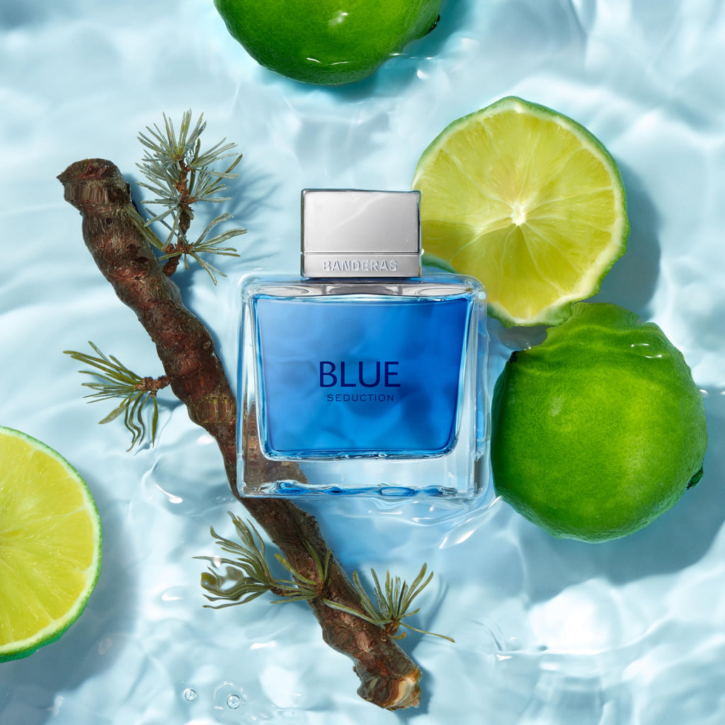 Banderas Blue Seduction Eau De Toilette for Men - Fresh, Romantic, Fruity Scent - Woody, Aquatic Notes of Apple, Sea Water - Ideal for Day Wear - 3.4 Fl Oz