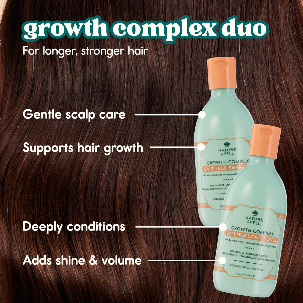 Nature Spell Hair Growth Trio, with Rosemary Oil, Shampoo & Conditioner Set