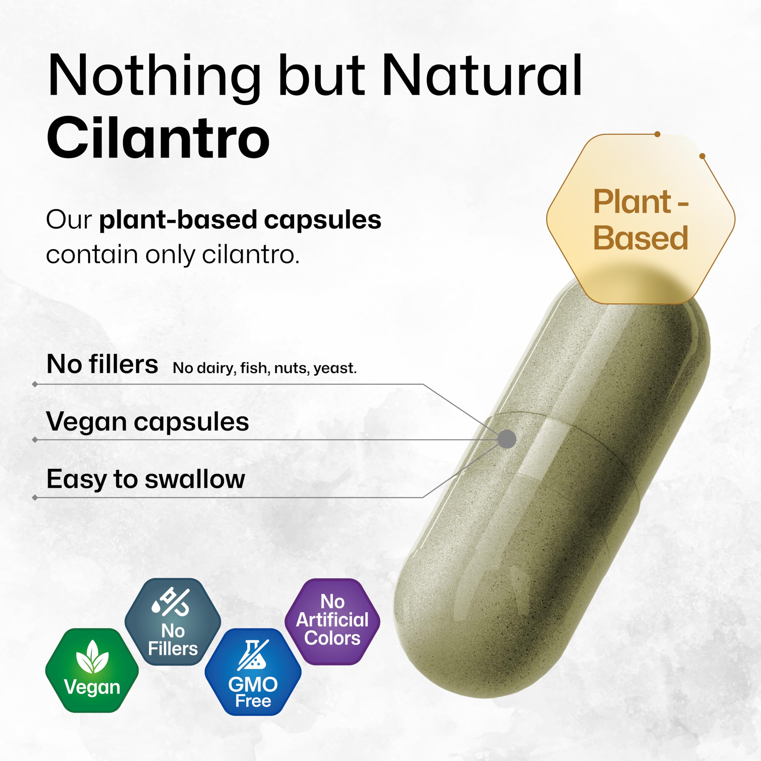 BIO KRAUTER® Cilantro for Detox Cleanse - Vegan Cilantro Capsules (Coriander Leaf Powder) 800 mg per Serving - Natural Detox & Antioxidant Supplement - 100 Capsules, Non-GMO Herbal Supplements