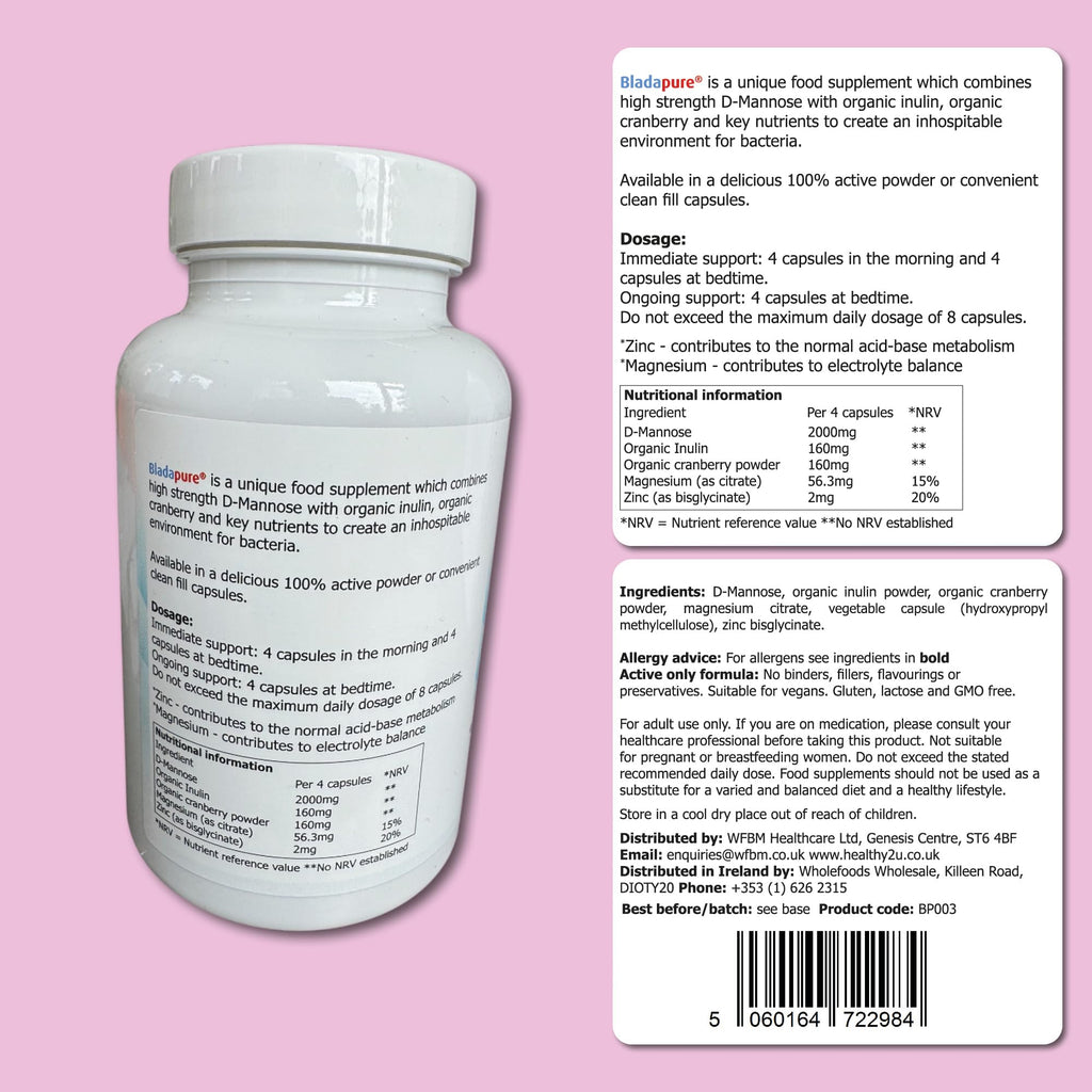 Bladapure Bladapure Capsules D-Mannose Plus