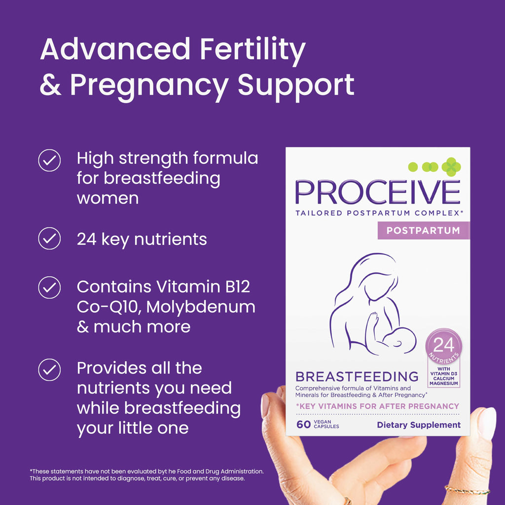 Proceive Breastfeeding Moms Vitamins, 1 Month Supply, 60 Capsules