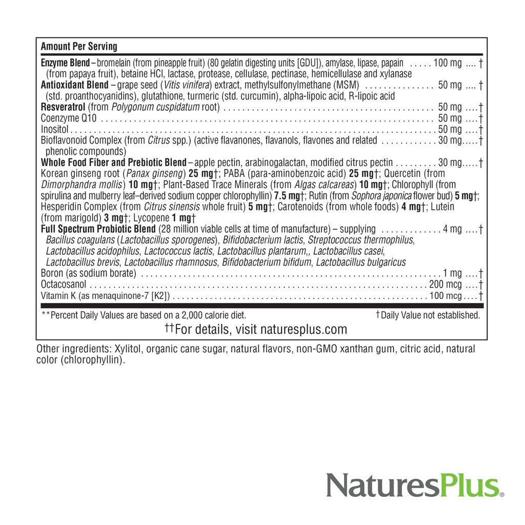NaturesPlus Source of Life GOLD Drink Mix, Tropical Fruit Flavor - 1.2 lb - Multi-Vitamin Supplement - Blood, Bone & Immune Support - Gluten Free - 30 Servings