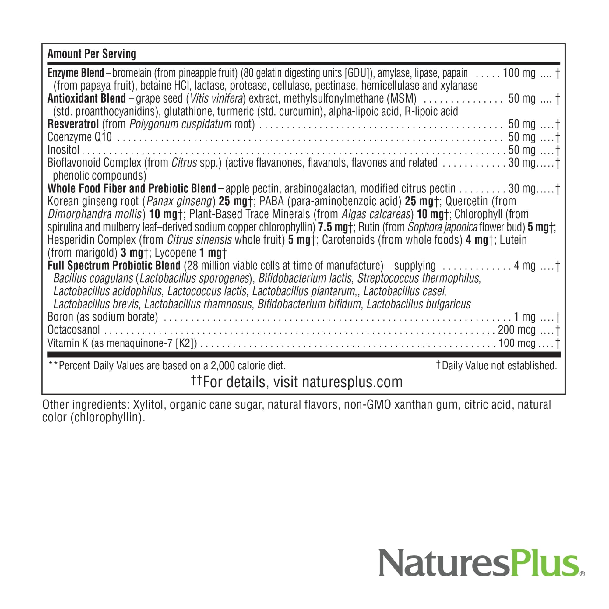 NaturesPlus Source of Life GOLD Drink Mix, Tropical Fruit Flavor - 1.2 lb - Multi-Vitamin Supplement - Blood, Bone & Immune Support - Gluten Free - 30 Servings