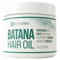 Vitamo 100% Organic Batana Natural Hair Growth Oil | Pure Elaeis Oleifera | Cold Pressed for Maximum Potency | Dr. Sebi Inspired Scalp & Hair Shine Treatment for Men and Women | No Burnt Smell