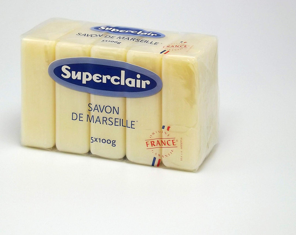 Lot de 5 savonnettes Marseille 100g