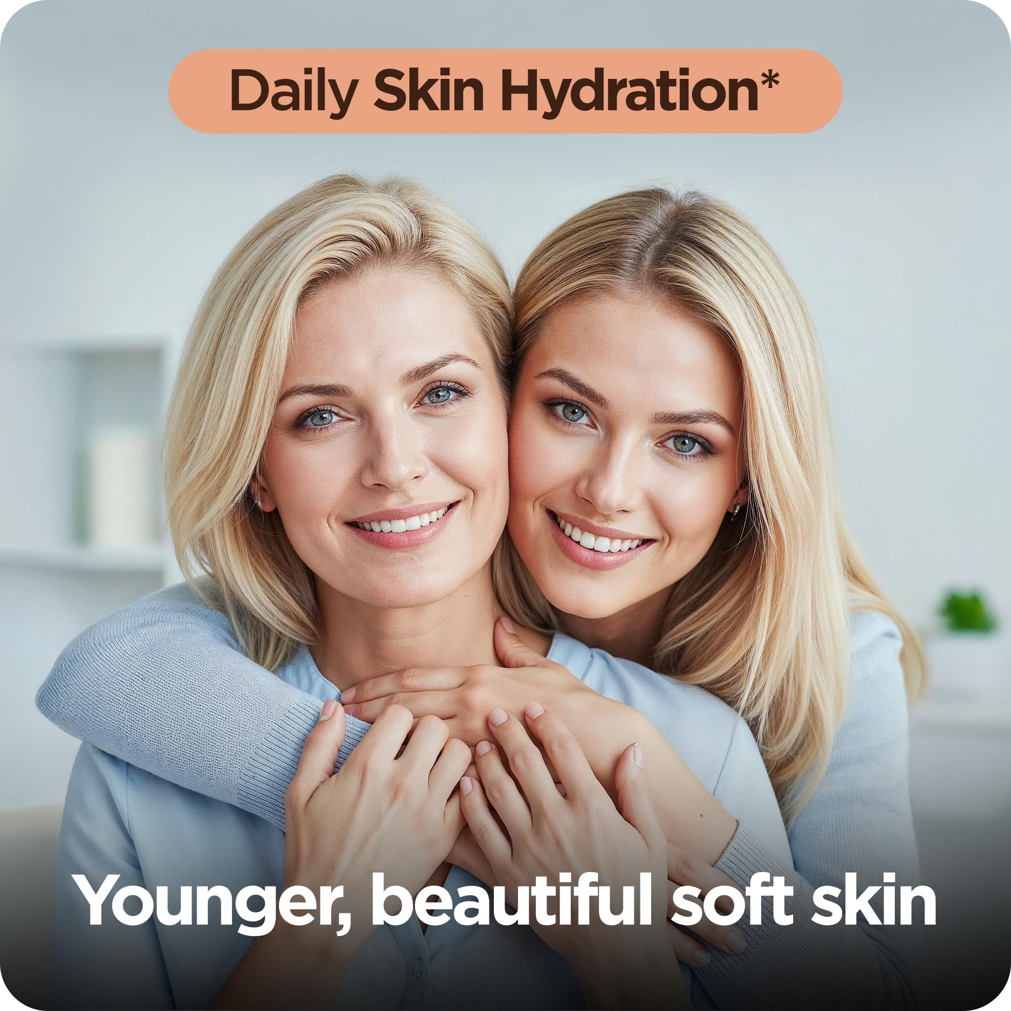 Pure Hyaluronic Acid Supplement 250mg with Vitamin C 50mg, 120 Vegan Capsules - Skin Hydration for Natural Glow, Hair, Nails, Bone and Joint Health Formula