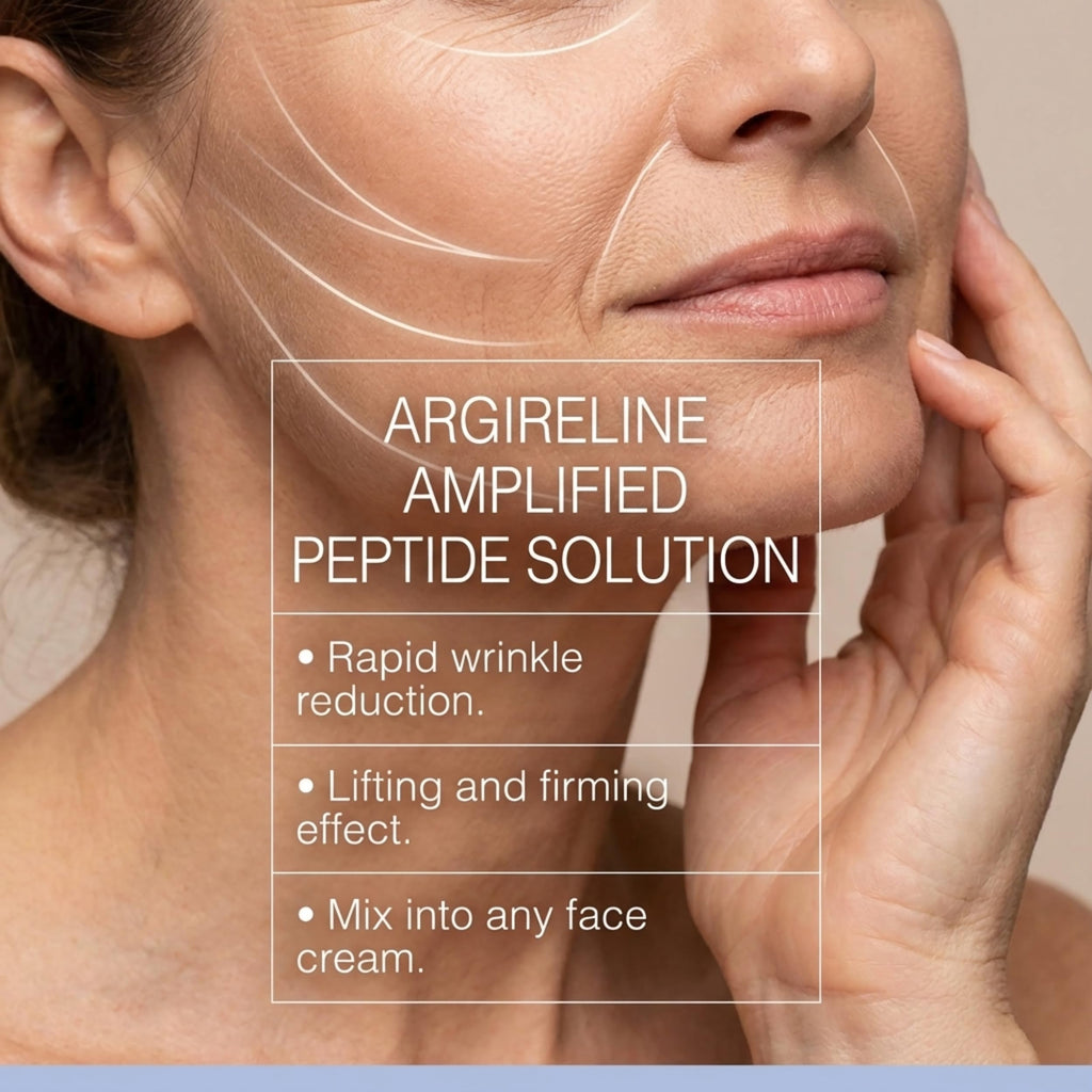 Skin Perfection Argireline Amplified Peptide Solution Multifunctional Anti-aging - Mix Into Any Face Cream for Diy Wrinkle Relaxing - Acetyl Hexapeptide 8