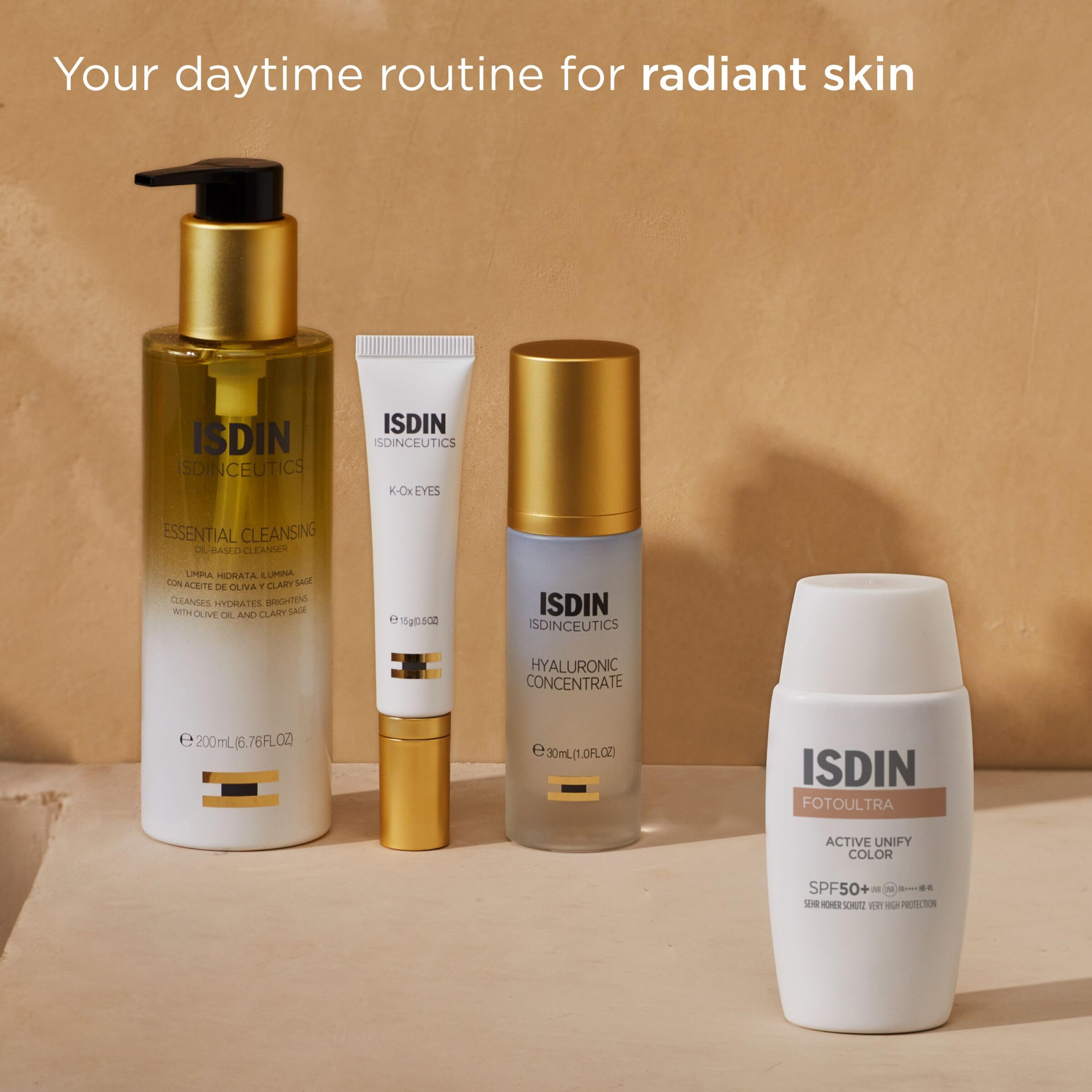 ISDIN Fotoultra 100 Active Unify Color Spf 50+ 50ml | Facial Sun Cream | Lightens and unifies skin tone