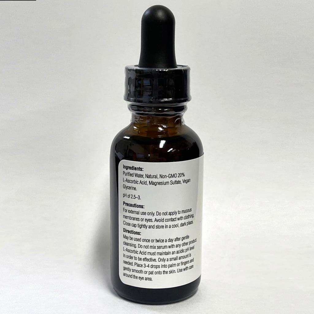 NuFountain C20 3-pack. HAND CRAFTED 3 1-Ounce Bottles of 20% L-Ascorbic Acid C Serum