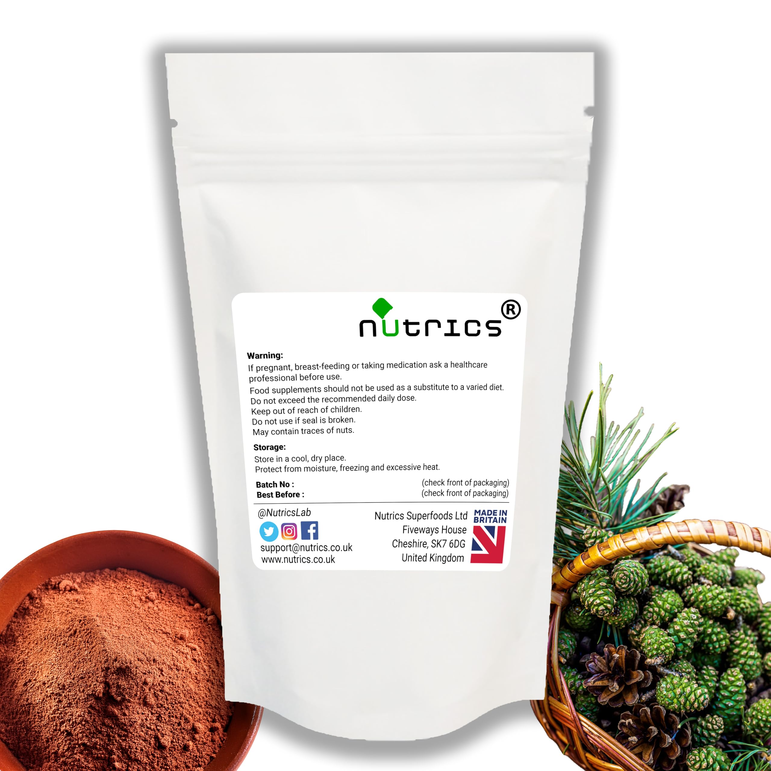 Nutrics® French Maritime Pine BARK Extract 50g Powder standardised 95% proanthocyanidins