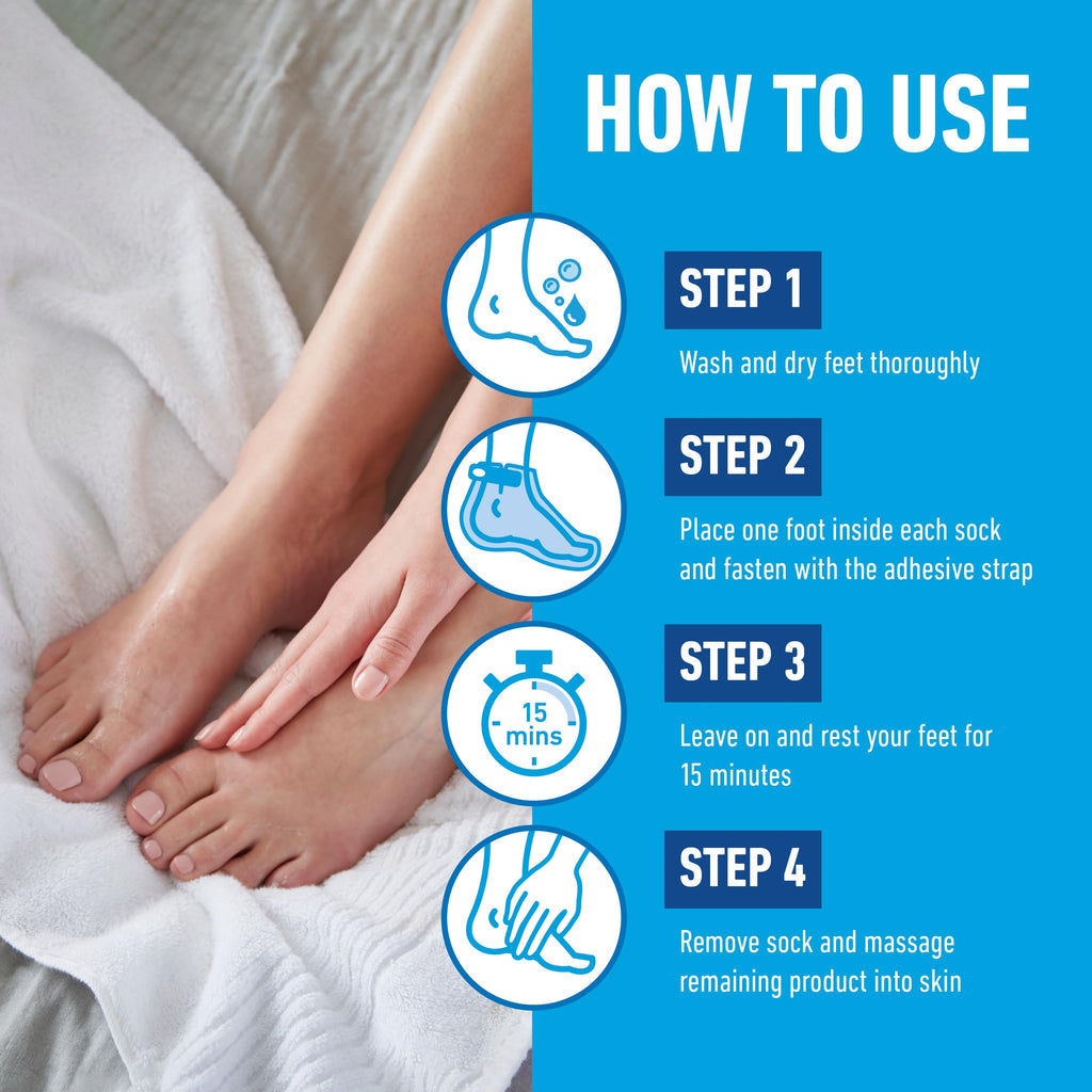 O’Keeffe’s Healthy Feet Foot Mask – Intensive Moisturising Sock Treatment for Extremely Dry, Rough Feet & Cracked Heels – Visible Results in One Use (2 Pairs)