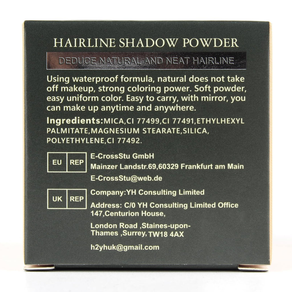 VOLLUCK Root Touch up Powder, Instant Hairline Powder for Thinning Areas and Gray Hair Coverage, Natural and Non-greasy Root Cover up for Women and Men (Auburn, 0.14 Ounce)