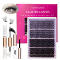 Ocean Pearl Cluster Lashes 320PCS Individual Eyelashes 30D+40D+80D+100D 4 Styles Eyelash Extensions Kit 12-20MM Lash Clusters DIY Eyelash Clusters with Super Lash Bond+Seal+Remover+Tweezer-4