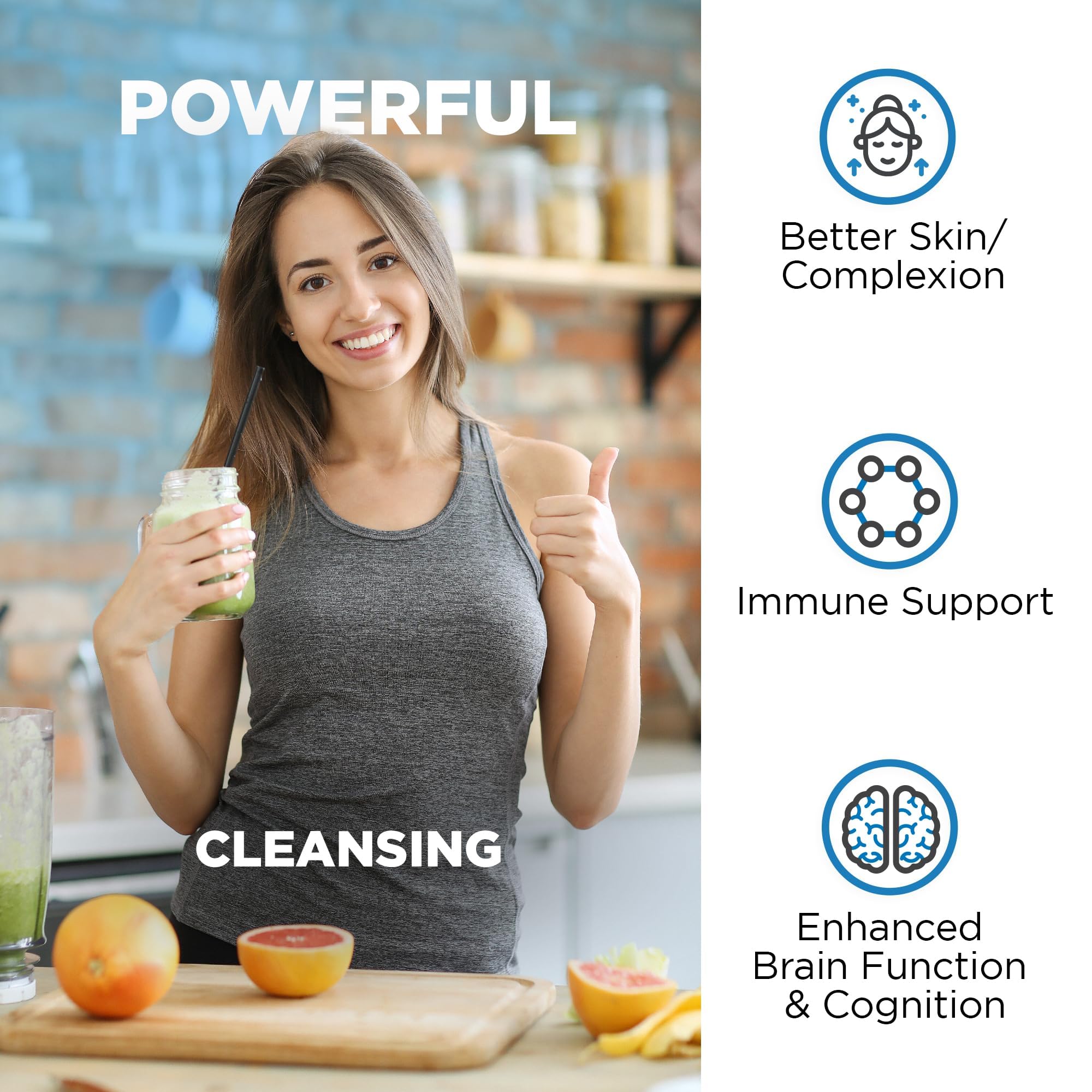 Nutrivein Premium Liposomal Glutathione Supplement 700 mg - 60 Caps - Pure Reduced Glutathione Setria - Master Antioxidant - Cell Protection, Cleansing, Liver, Brain, Vitality, and Defenses