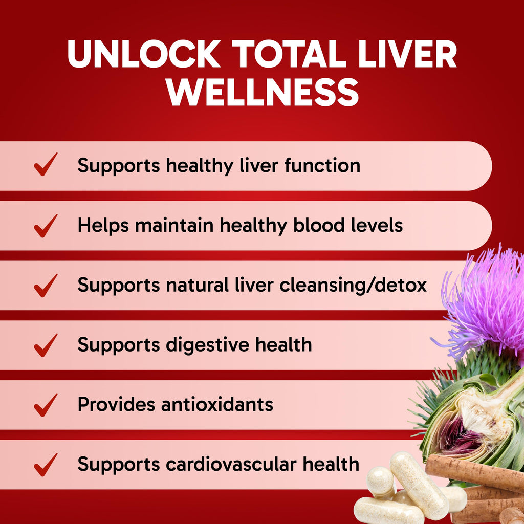 Clinical Effects: Liver Support - Natural Milk Thistle and Zinc Supplement - 60 Veggie Capsules - Helps Detox and Cleanse The Liver - Supports Liver Function and Digestive Health - Made in The USA