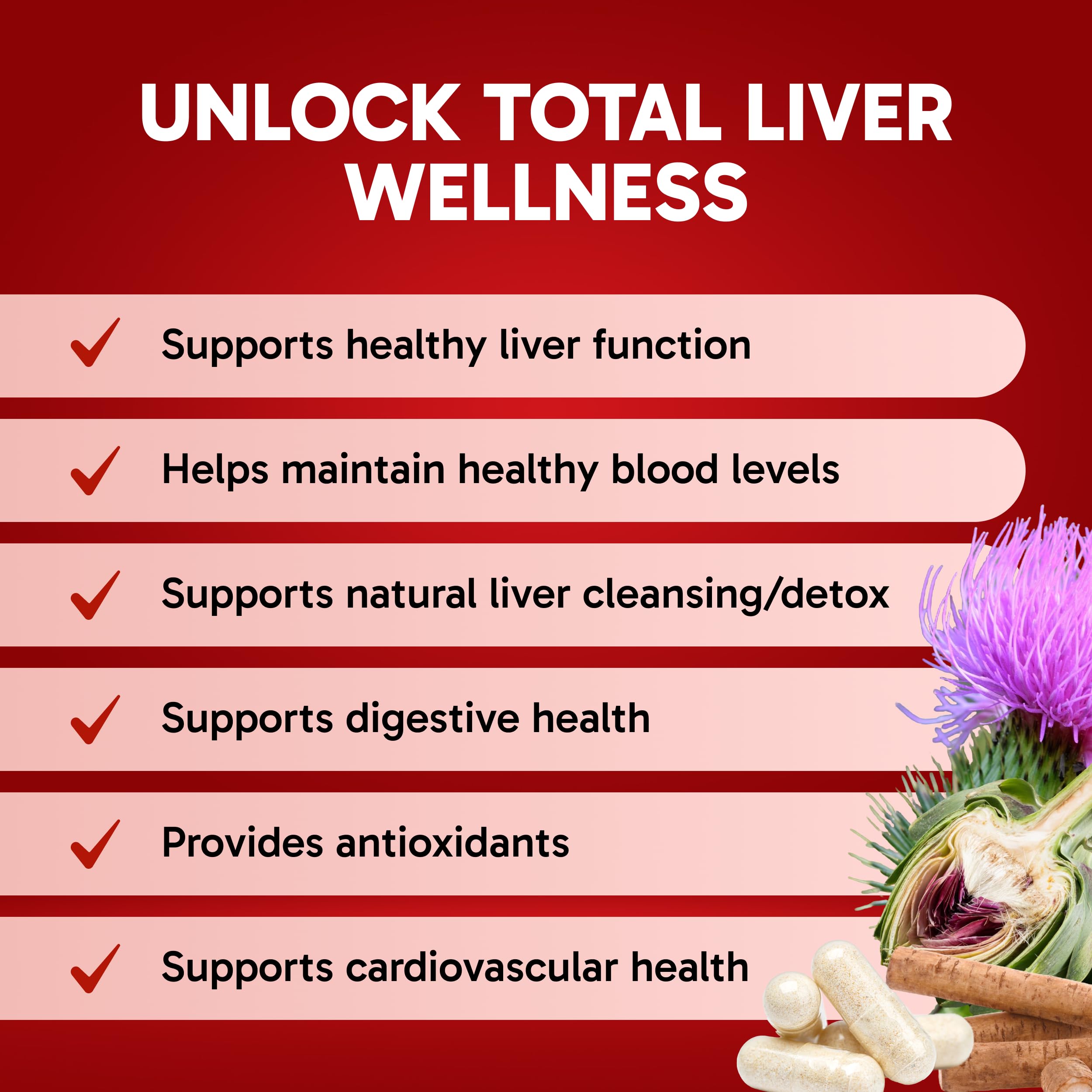 Clinical Effects: Liver Support - Natural Milk Thistle and Zinc Supplement - 60 Veggie Capsules - Helps Detox and Cleanse The Liver - Supports Liver Function and Digestive Health - Made in The USA