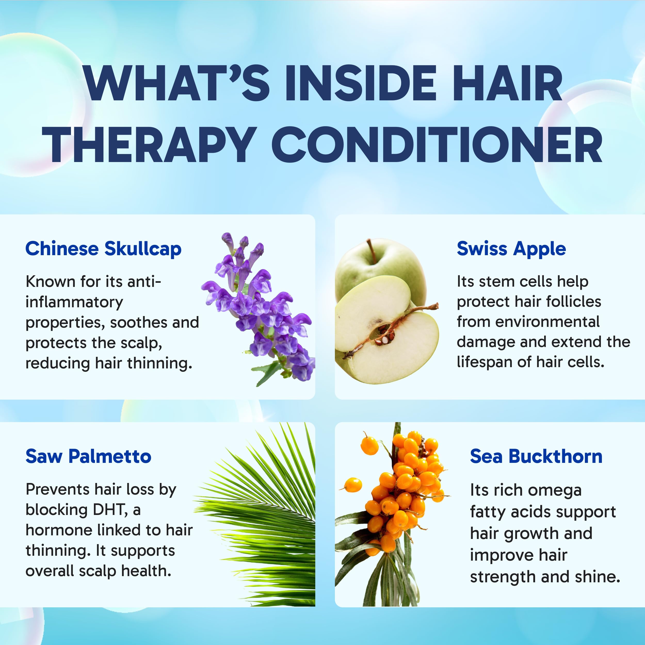 Clinical Effects Hair Therapy Shampoo and Conditioner Set - Hair Growth Shampoo and Conditioner for Thinning Hair - Biotin, Saw Palmetto, and DHT Blocking Ingredients - USA Made - 2 Bottles, 8 fl oz