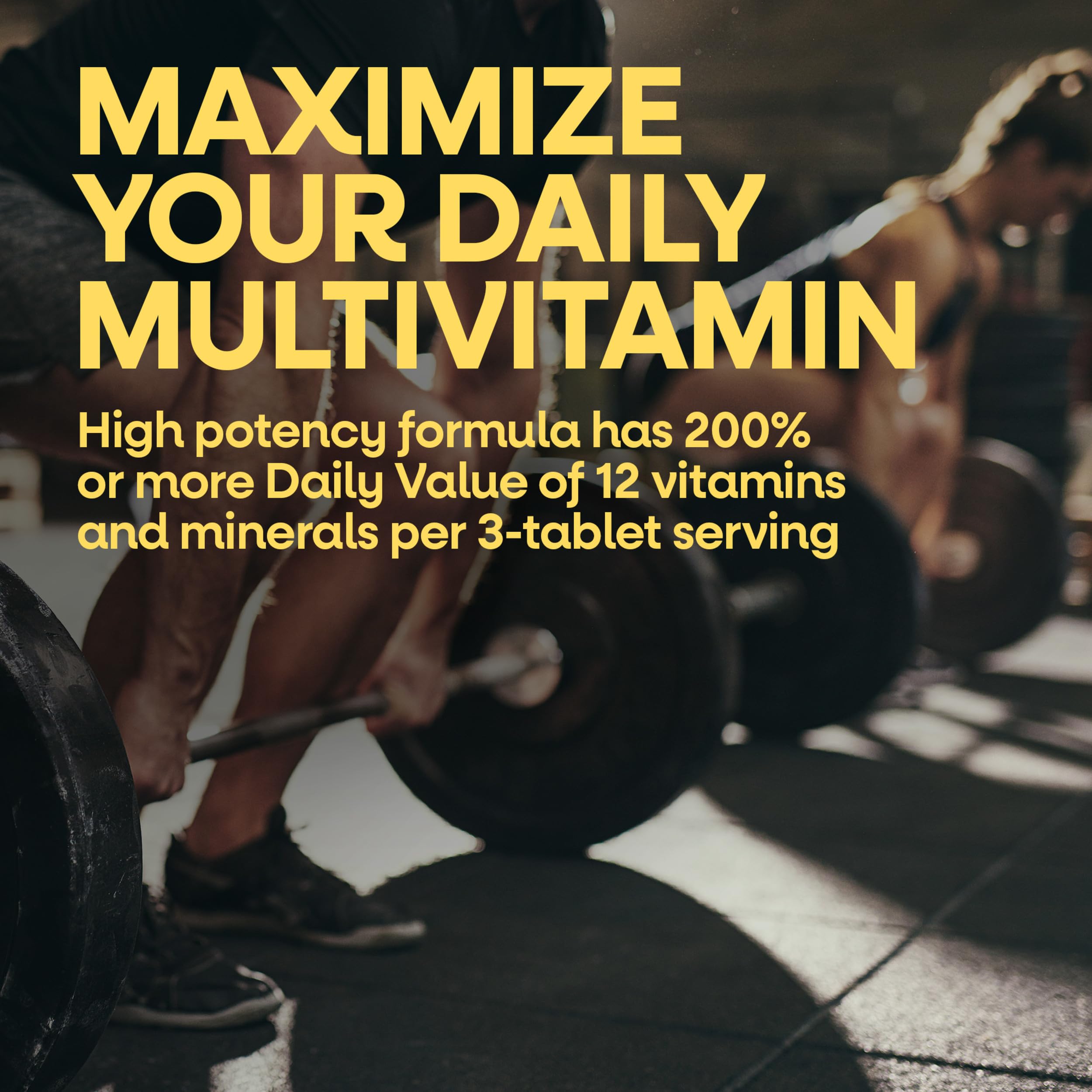 Nature's Way Alive! Max3 Potency Daily Multivitamin with Iron, High Potency Adult Multivitamins to Support Cellular Energy Metabolism, Heart, and Muscle Function* for Women & Men, 180 Tablets