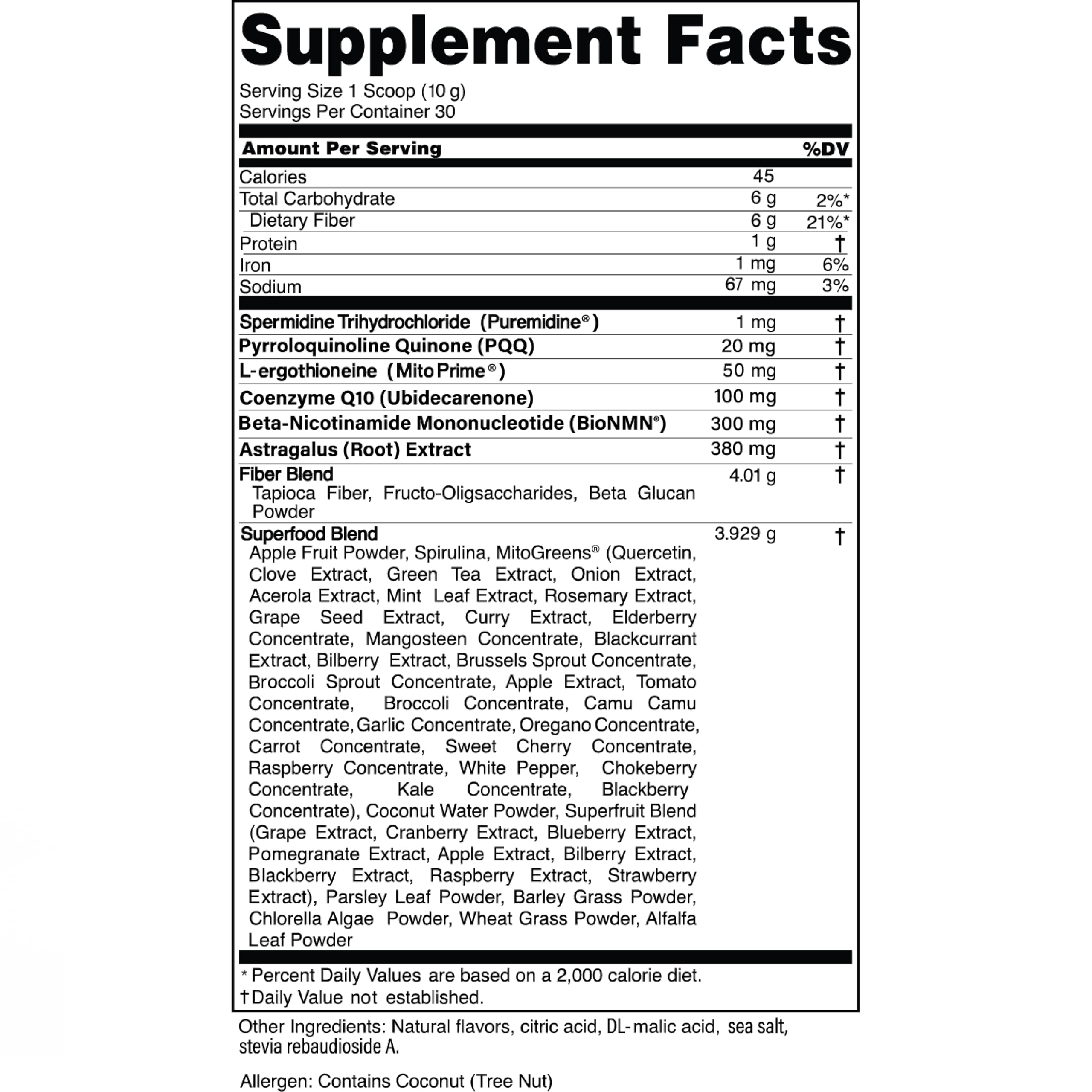 Advanced Bionutritionals Pep Tonic Powdered Superfood Formula 50 Fruits, Vegetables, Herbs, and Superfoods - Vegan, Vegetarian - 9.84 OZ - 279 g