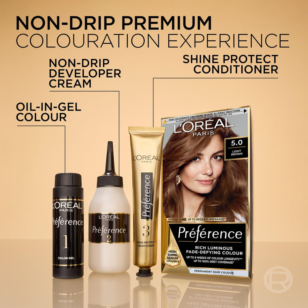 L'Oreal Paris Preference Permanent Luminous Hair Colour, 4.013 Paris