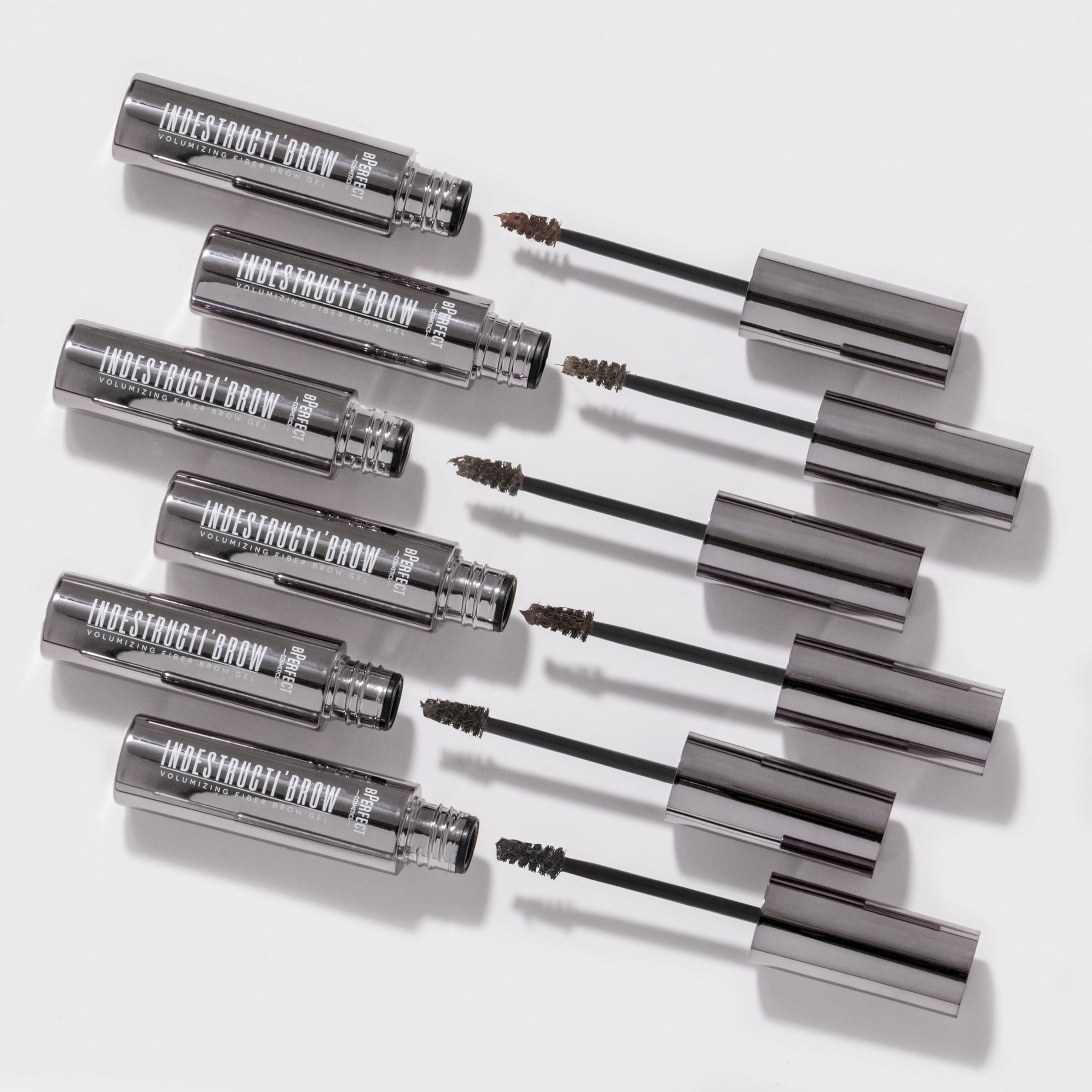 BPerfect Indestructi’Brow – Brow Fiber Gel Mascara with Sweat-Proof Microfibres for Volume, Hold & Colour – Ash Brown (For Silver, Ash Blonde & Dark Brown Hair), 8ml