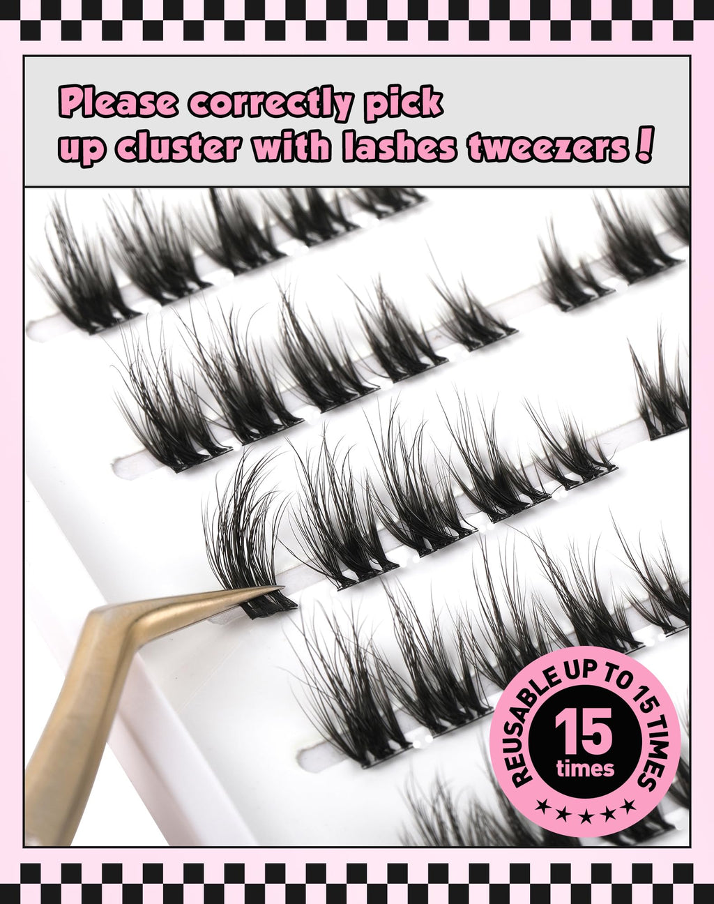 Lash Clusters 7 Pairs Cluster Lashes Natural Look DIY Lash Extension Lashes That Look Like Extensions Wispy Lashes Fluffy Eyelash Clusters Thin Band & Soft