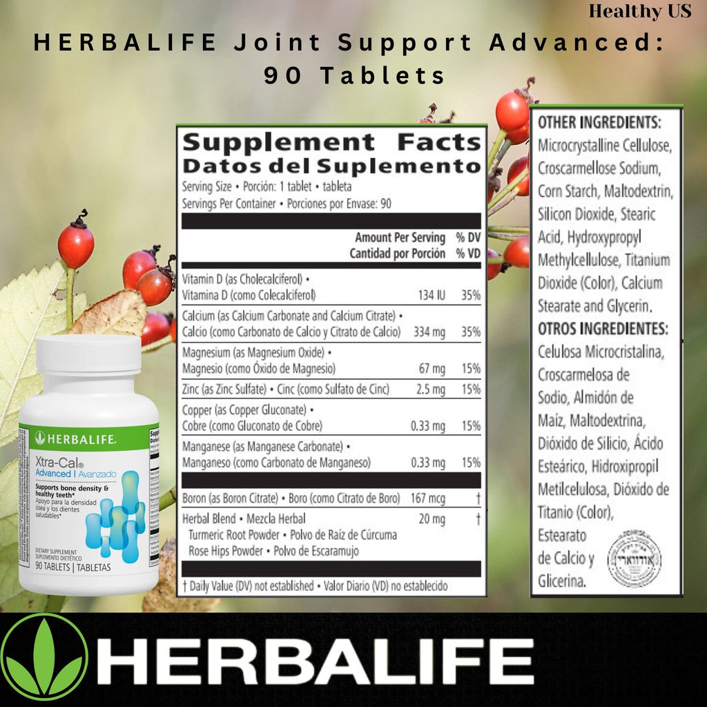 Herbalife Xtra-Cal Advanced: Tablets with Vitamin D and Minerals, Rich in Calcium (90 Tablets)