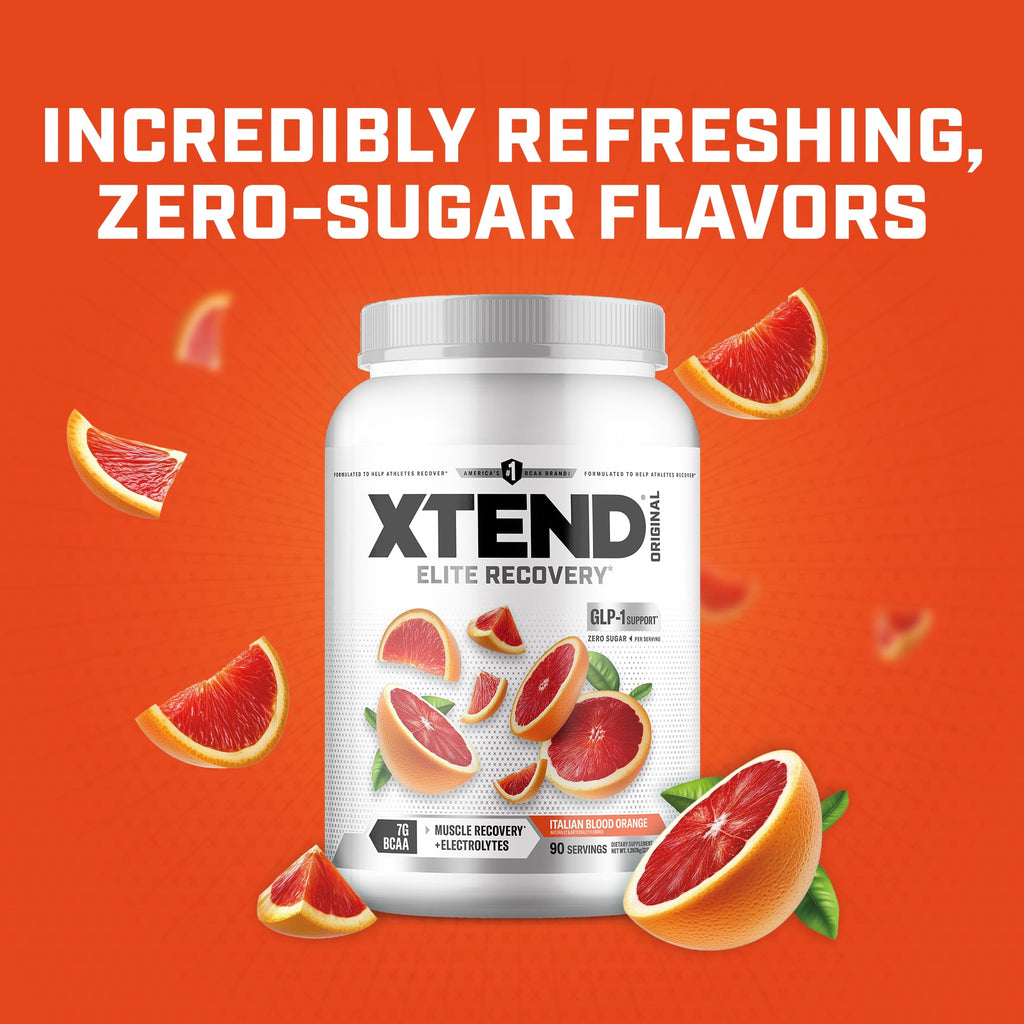 Xtend Original BCAA Powder 7g BCAA and 2.5g L-Glutamine, Sugar Free Post Workout Muscle Recovery Drink with Amino Acids for Men & Women, 90 Servings
