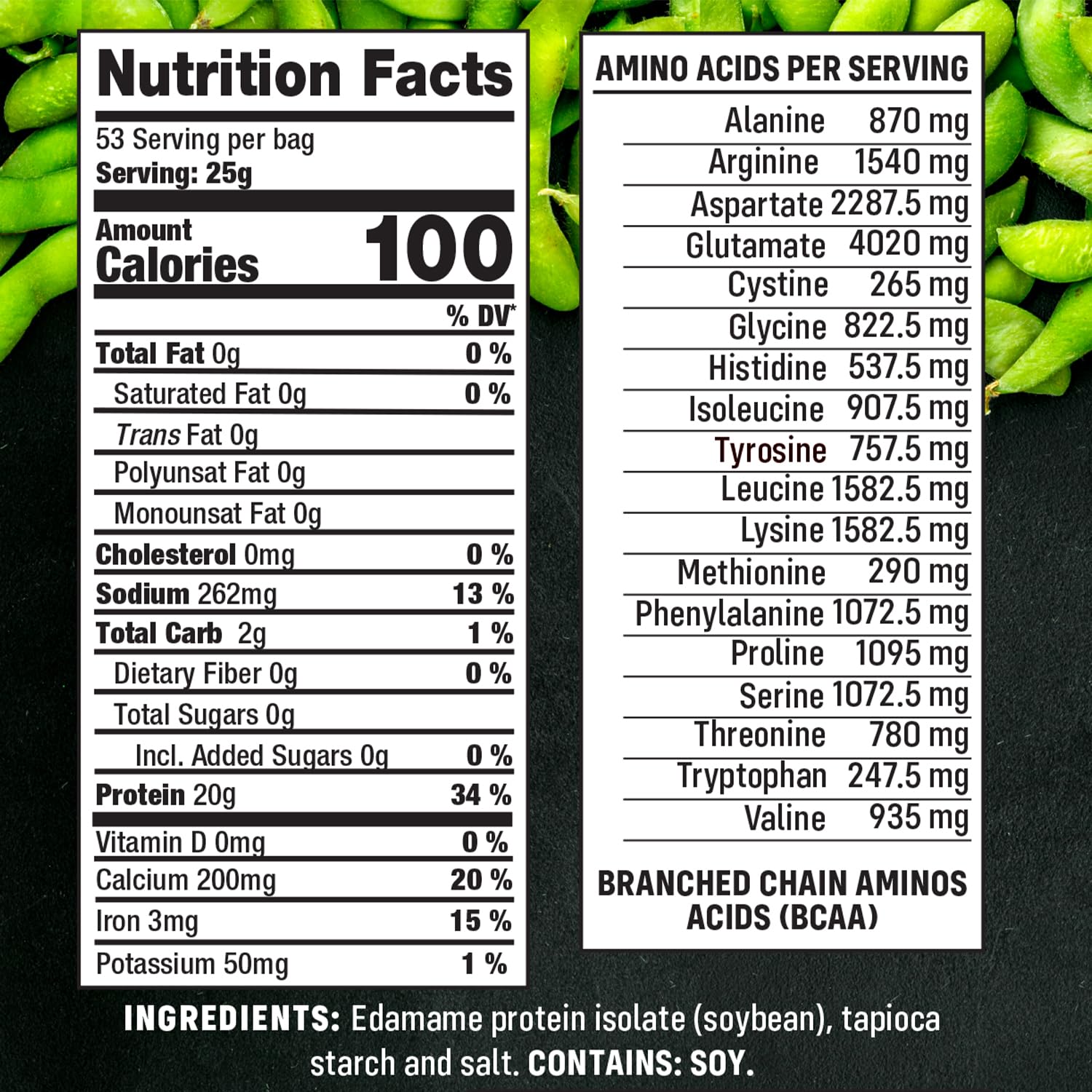 Smart for Life - Edamame Protein Puffs - High Zero Sugar Soy Protein Isolate Puffs 3LB - 20 Grams Snacks - Non-GMO, Gluten-Free, Vegan - 3 PoundsBox - 53 Servings