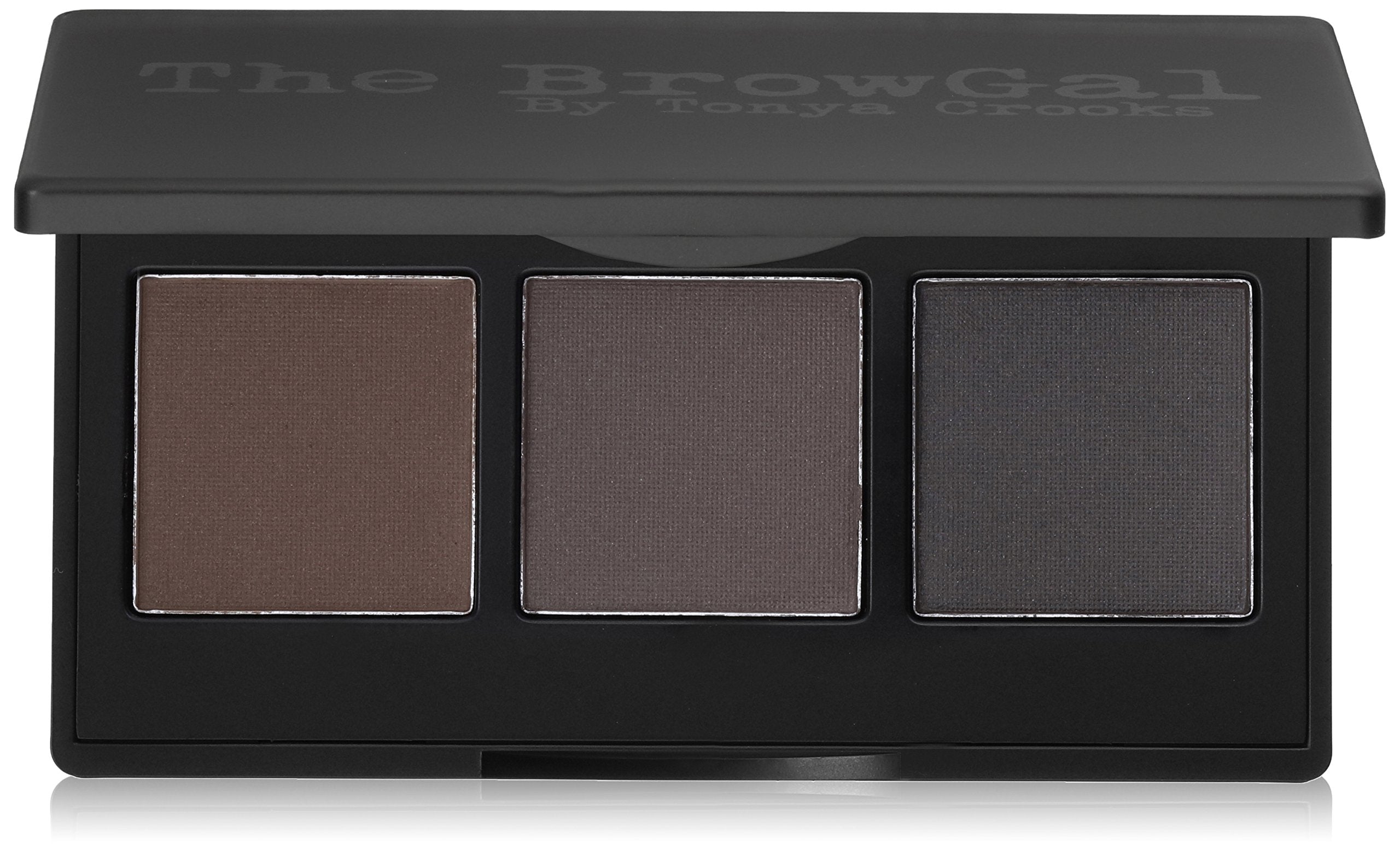 The BrowGal – 2 in 1, Convertible Brow-01 Full Definition – Natural Makeup Powder, Professional Facial Beauty Cosmetic Makeup, Highlighters for Glowing Look and use as Women Gifts - "2.1in, Dark Brown