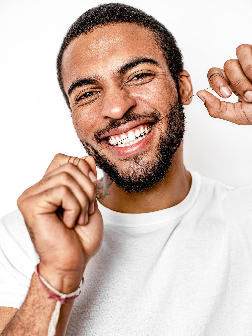 Terra & Co. Brilliant Black Teeth Whitening Kit for Healthy Teeth and Gums | Oil Pulling, Bamboo Charcoal Dental Floss, and Charcoal Tooth Paste | Vegan and Cruelty-Free