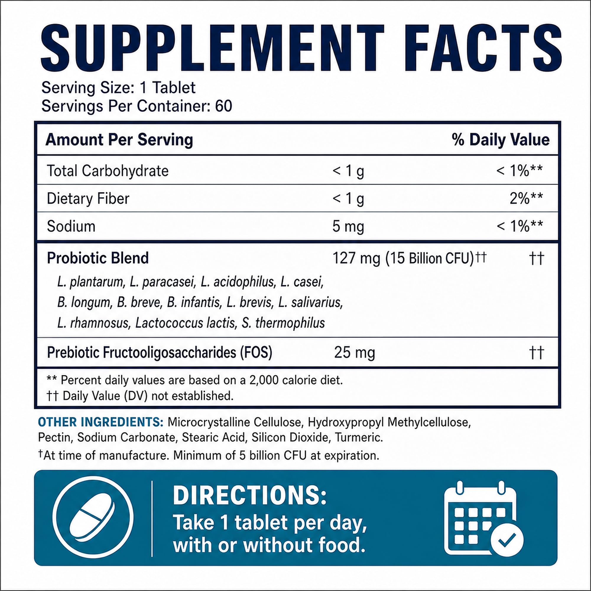 Balance ONE Probiotic for Women & Men, 15 Billion CFU, 12 Strains, 60 Count