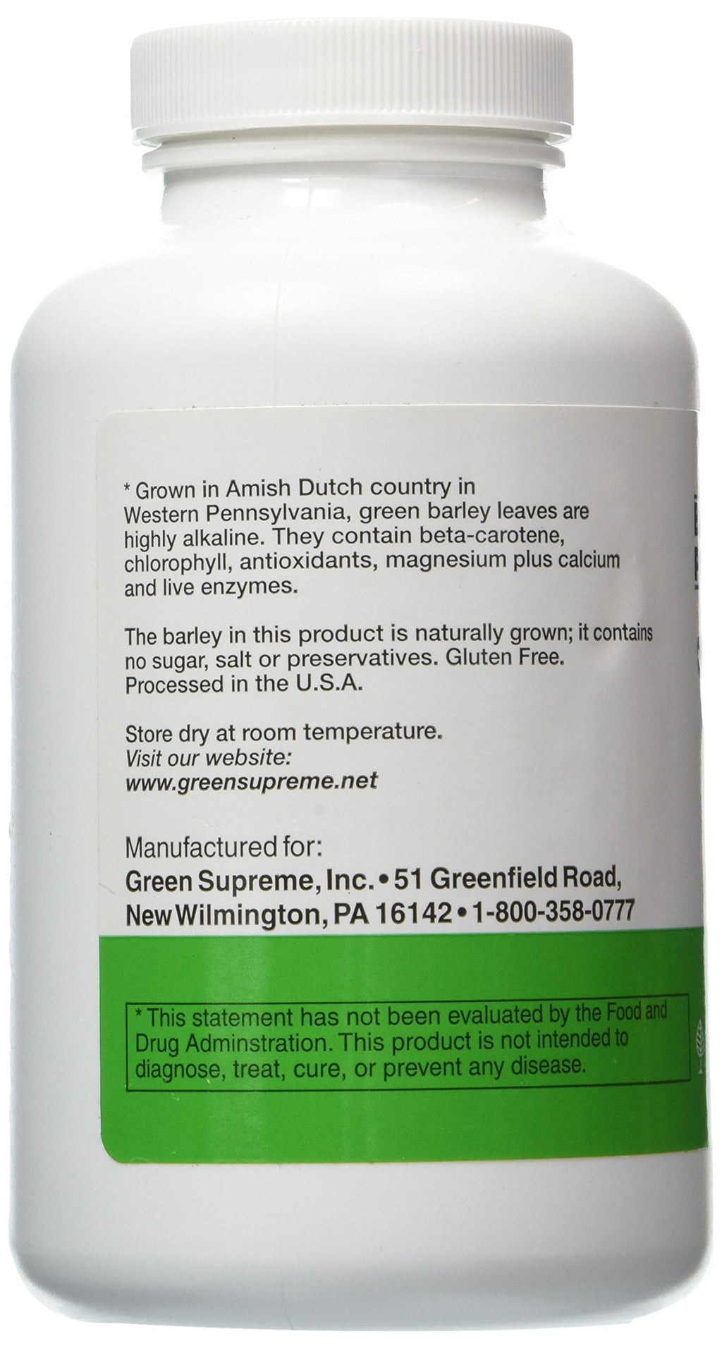 Green Supreme Barley Power 400 Count Tablets