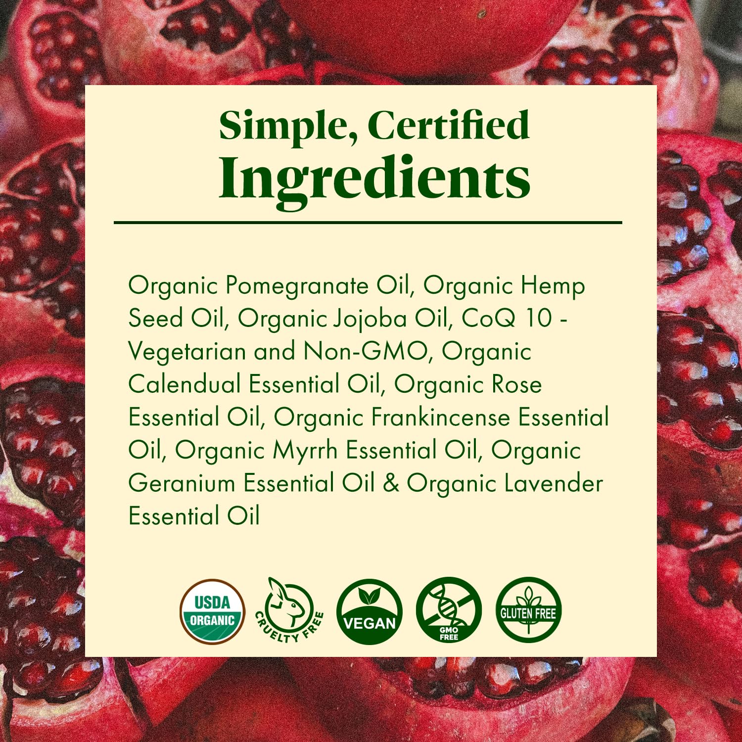 SanRe Organic Skinfood - Celestial Serum - USDA Organic Revitalizing Face and Neck Serum For All Skin Types