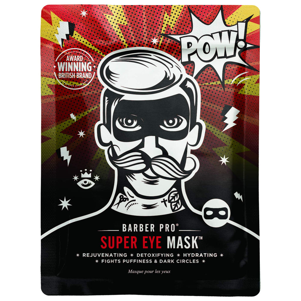 Barber Pro Super Eye Mask with Aloe Vera, Charcoal and Green Tea