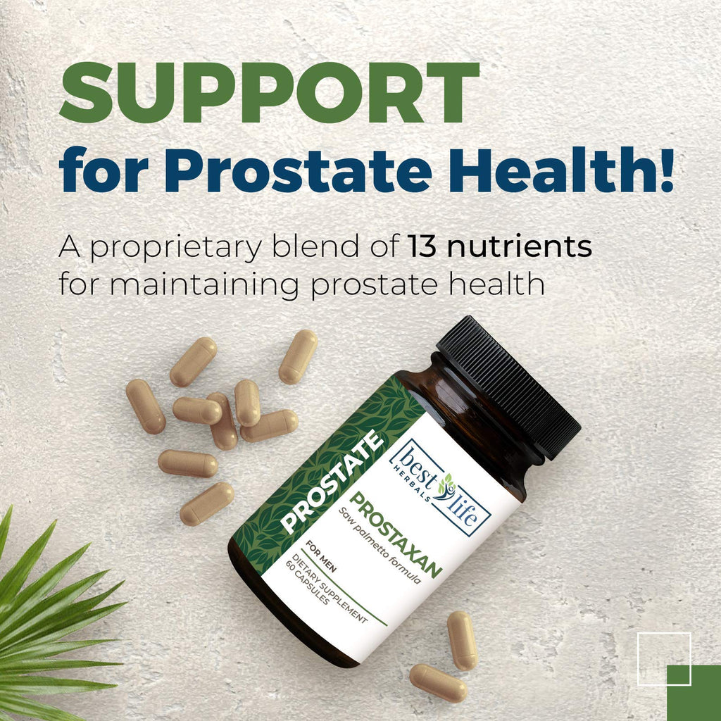 ProstaXan Saw Palmetto Supplement for Men’s Prostate and Bladder Health - 2 Bottles