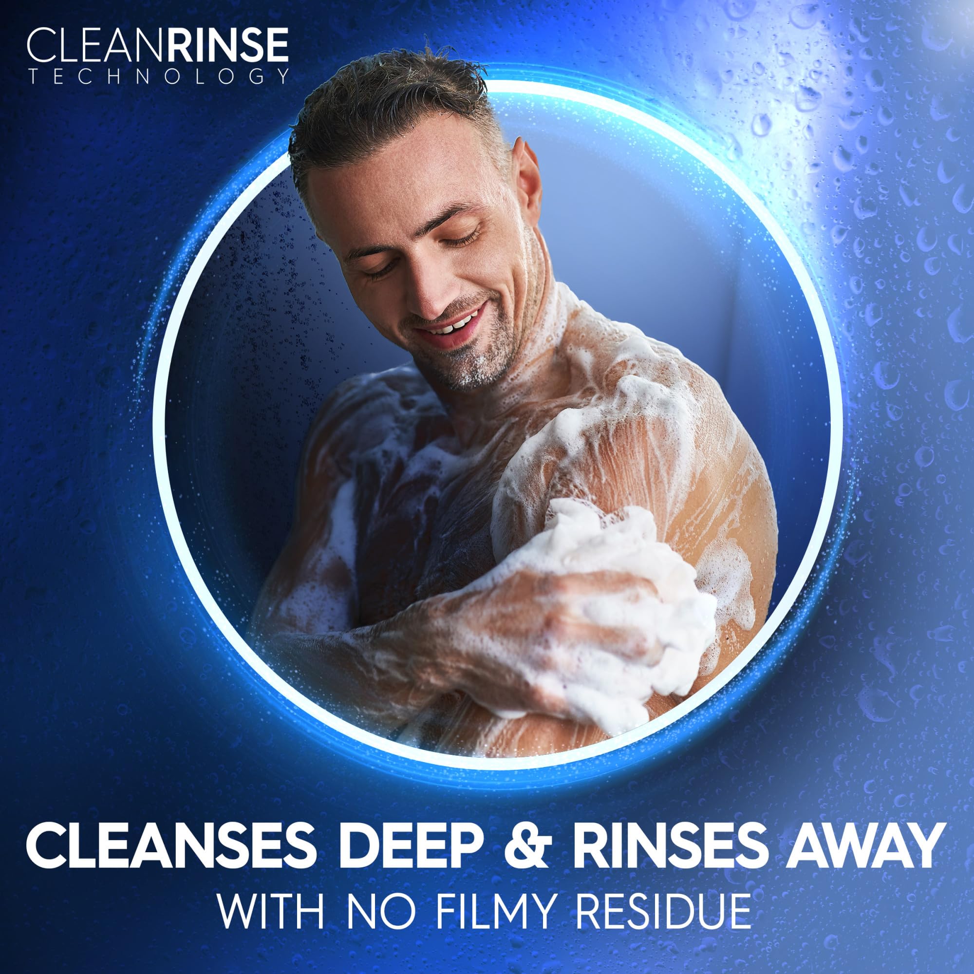 Dial Men 3 in 1 Body, Hair and Face Wash, Refresh, 16 Fl Oz, Pack of 6, Blue Sage Scent, Cleanses Deep + Gentle on Skin with Clean Rinse Technology