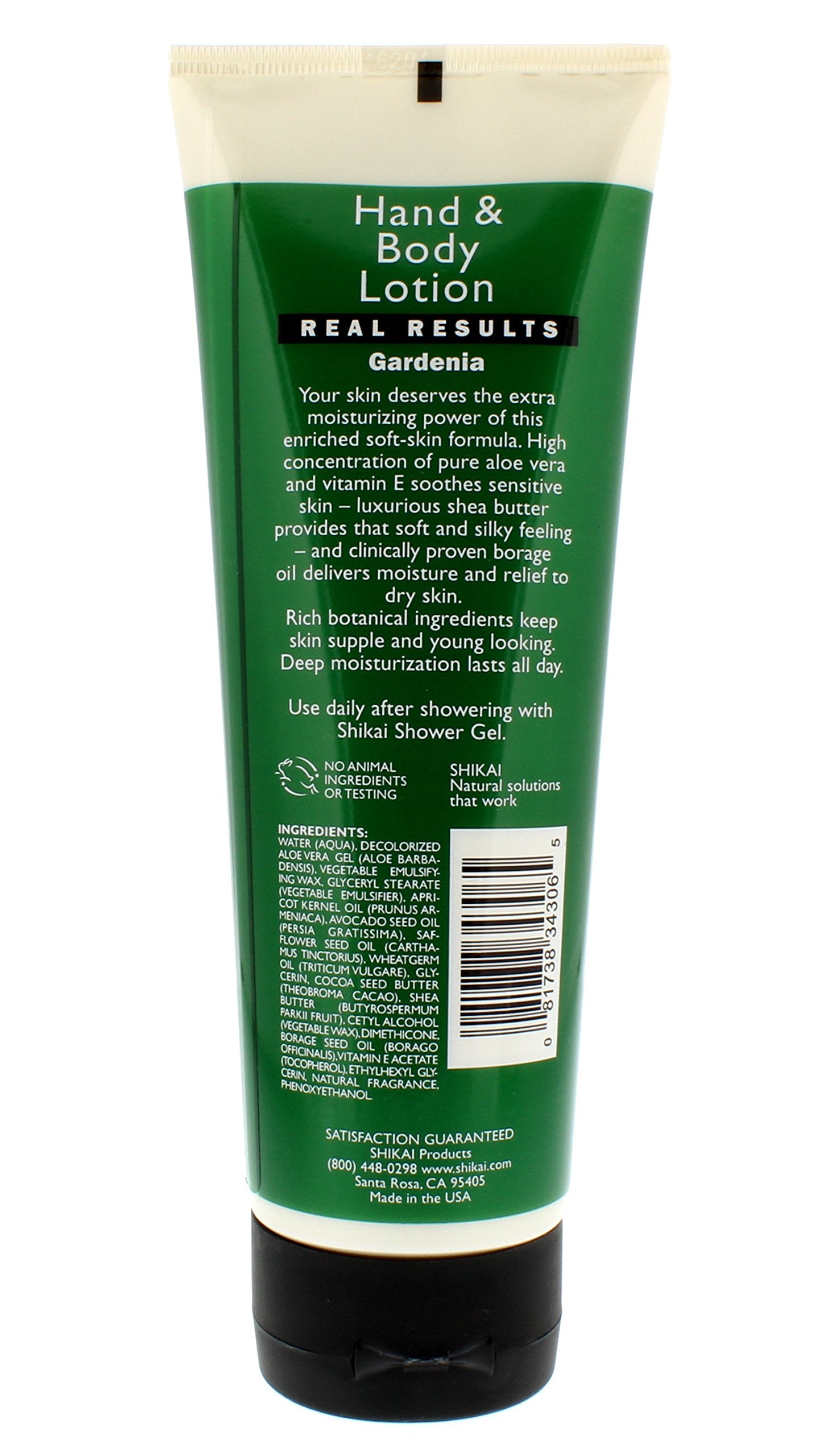 ShiKai Gardenia Hand & Body Lotion (8oz, Pack of 3) | Daily Moisturizing Skincare for Dry and Cracked Hands | With Aloe Vera & Vitamin E
